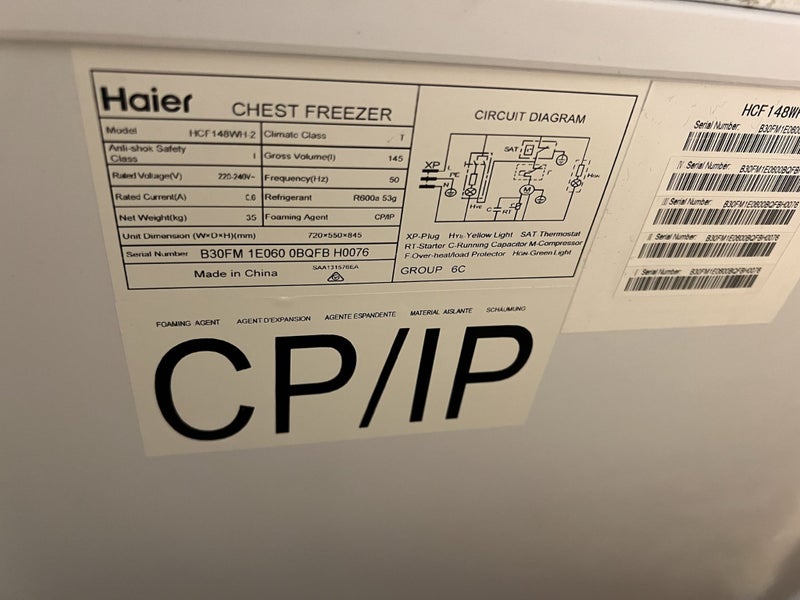 Haier 145L Chest Freezer HCF148WH-2 Carousel 14
