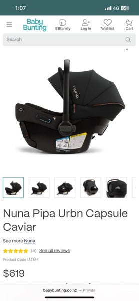 Nuna capsule good condition Carousel 5