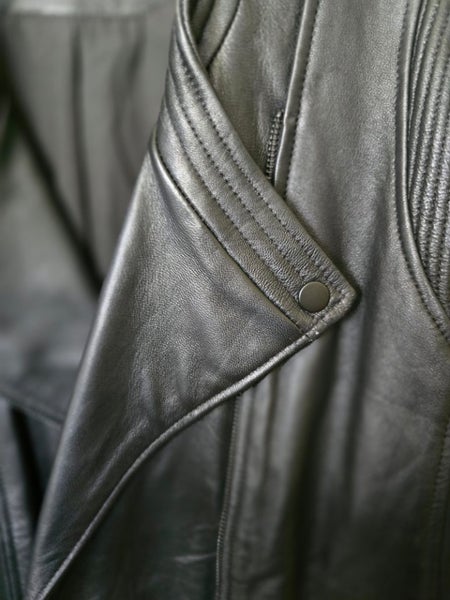 Capture Genuine Suede Leather BikerJacket - size 20 - new condition - Black Carousel 4