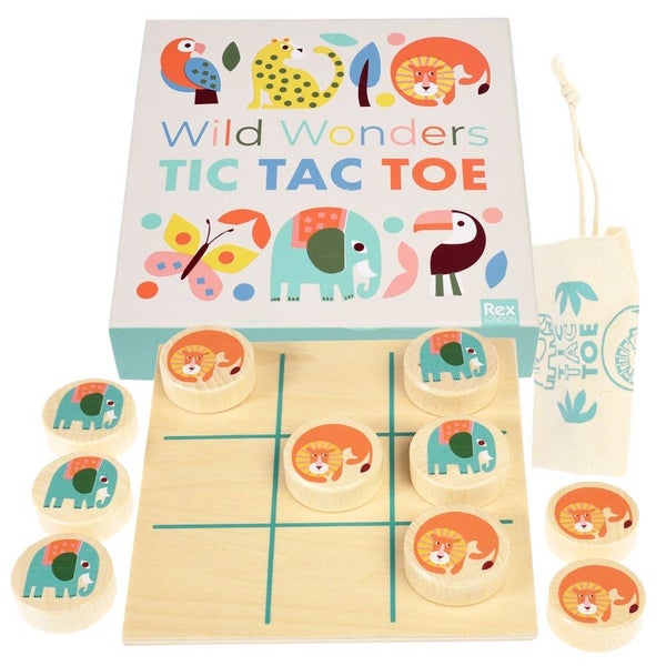 Rex London Wild Wonders wooden tic-tac-toe Carousel 1