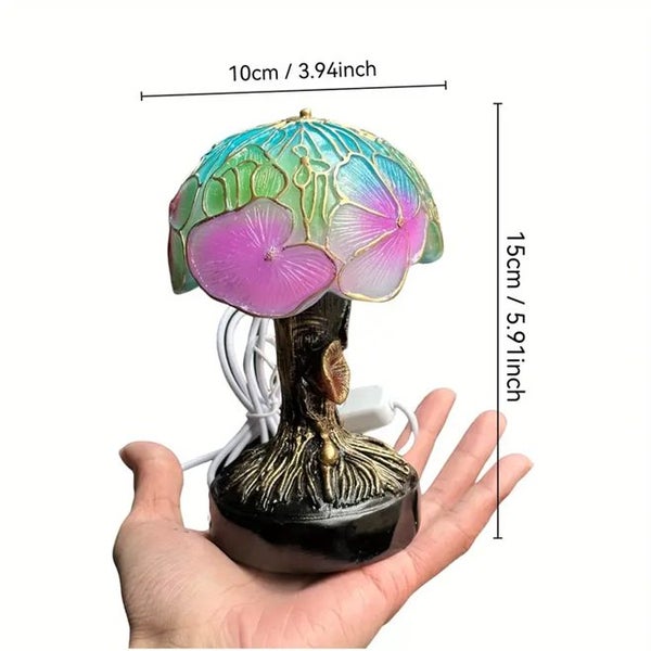 Multi-Colour Plants Themed Table Lamp Carousel 3