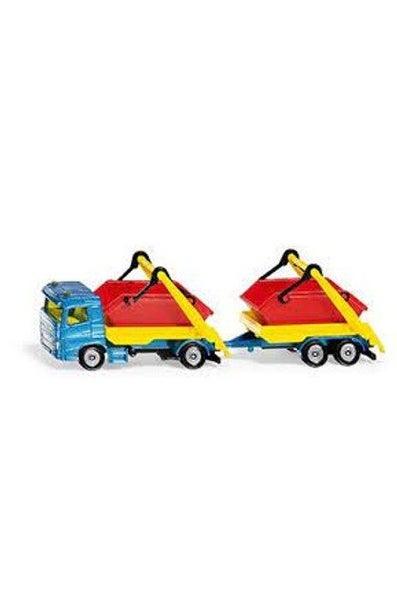 Rubbish Skip Truck & Trailer Siku 1695 Carousel 1