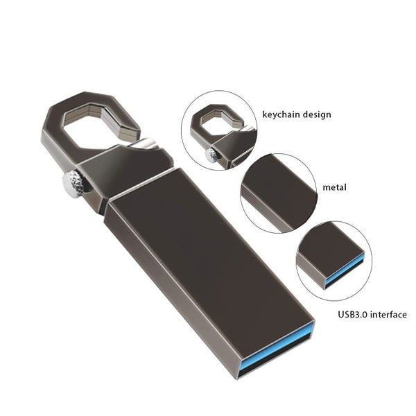 Flash drive 32GB - Usb 3.0, metal, key chain Carousel 4