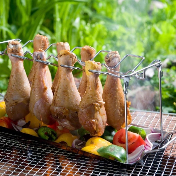 Chicken Wing or Leg Holder for Grill or Oven Carousel 1