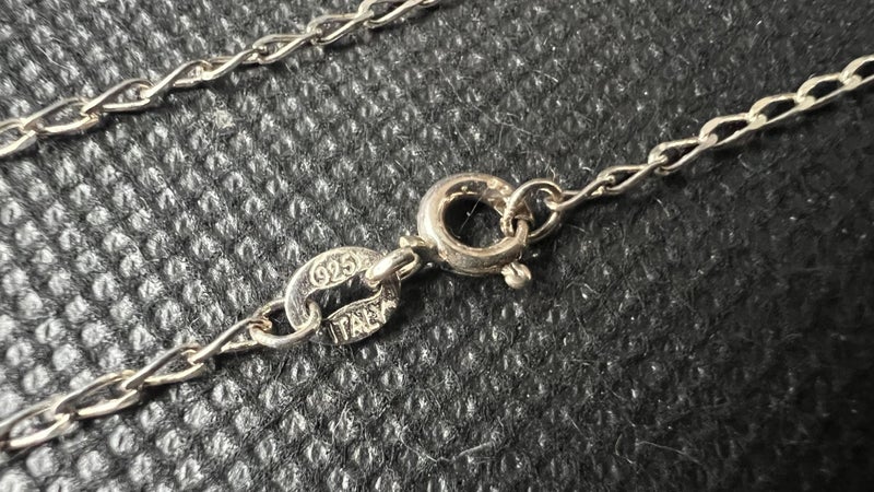 Sterling Silver "Holed Handbag" Pendant on Sterling Silver Chain - Lot E355 Carousel 6