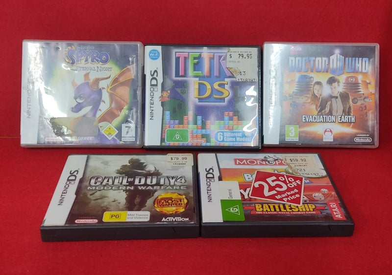 Lot: 5x Nintendo DS games Carousel 1