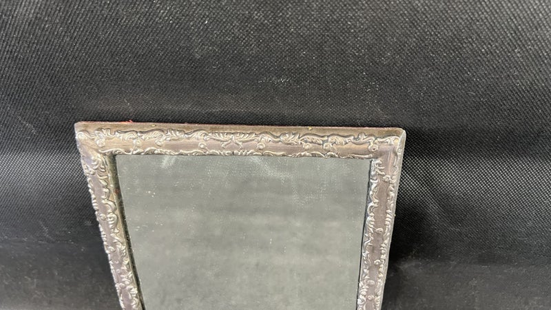 Large Antique Sterling Silver Rectangle Mirror / Photograph Frame - Lot W218 Carousel 2