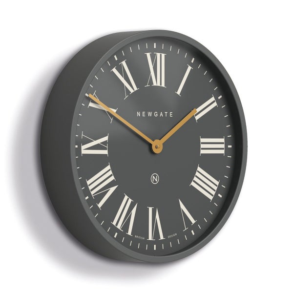 Newgate Mr Butler Wall Clock Moonstone Grey Reverse Dial Carousel 2