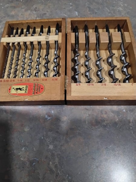 Ridgeway Brace drill bits in original box. Carousel 1