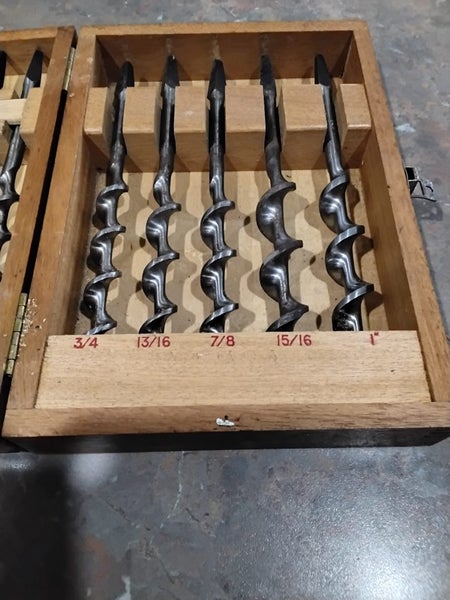 Ridgeway Brace drill bits in original box. Carousel 2