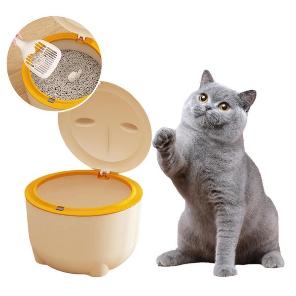 Cat Poop Trash Can Pet Waste Station with Lid with 30pcs Trash Bags A9F0 Carousel 1
