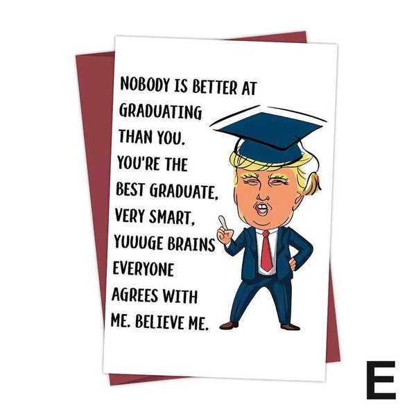 Funny Political Father's Day Card w/ Envelope Cute Birthday Card Gifts Carousel 20