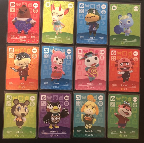 ANIMAL CROSSING AMIIBO CARD BULK LOT Carousel 1