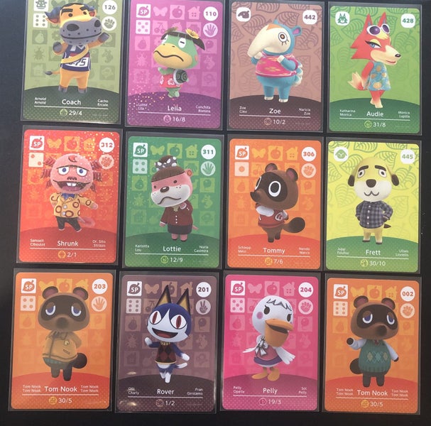 ANIMAL CROSSING AMIIBO CARD BULK LOT62863851200257112