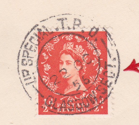 GB 1956 cover with railway UP SPECIAL TPO / GLASGOW SECT cds Carousel 2