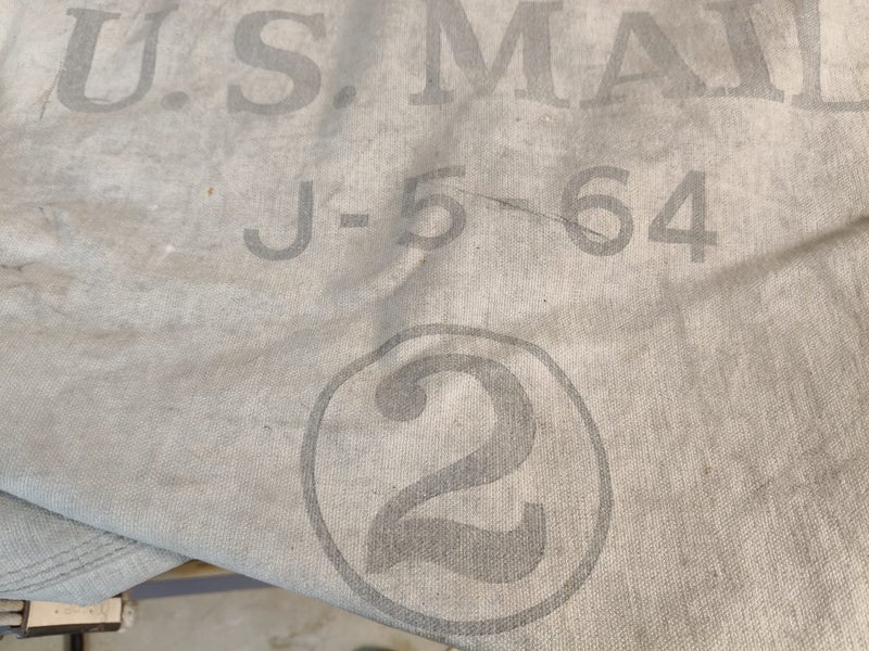 Vintage US mail postage canvas bag Carousel 2