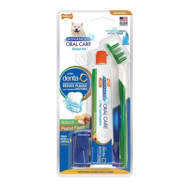 Nylabone Advanced Oral Care Dog Dental Kit - Natural (SF350) Carousel 1