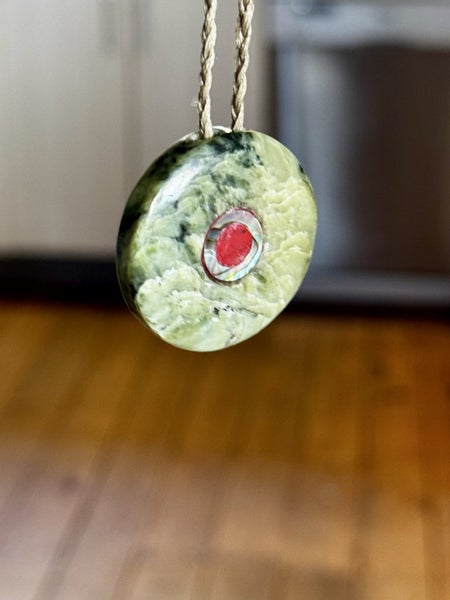 Pounamu Porohita (Disc) Pendant - Tasman Carousel 5