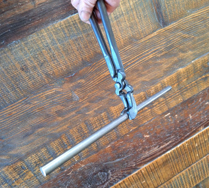 Hand forged... Offset Slider Tongs (Blacksmith) Carousel 7