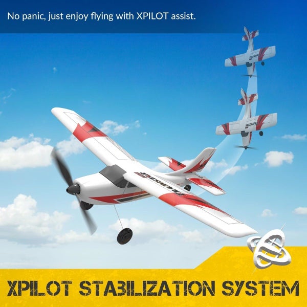 RC Plane Trainer 3CH Remote Control for Beginners Men Women Boys and Kids Red Carousel 2