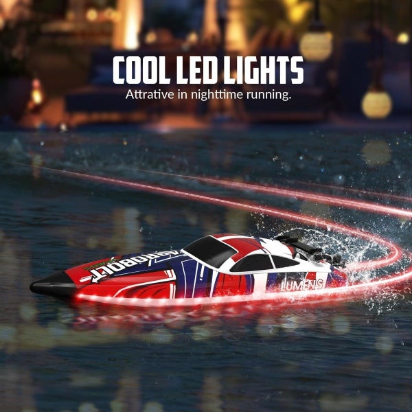 Brushless RC Boats for Men Women 35+MPH Fast Remote Control Boat Red Carousel 2