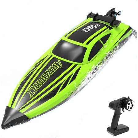 Brushless RC Boats for Men Women 30+MPH Fast Remote Control Boat Green Carousel 8