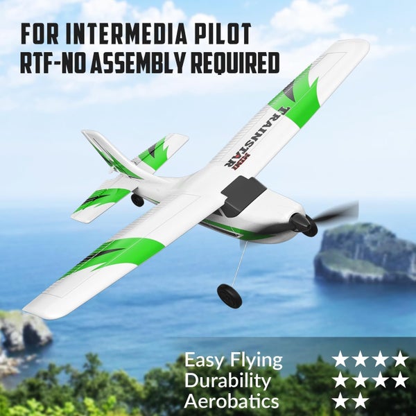 RC Plane Trainer 3CH Remote Control for Beginners Men Women Kids Green Carousel 1