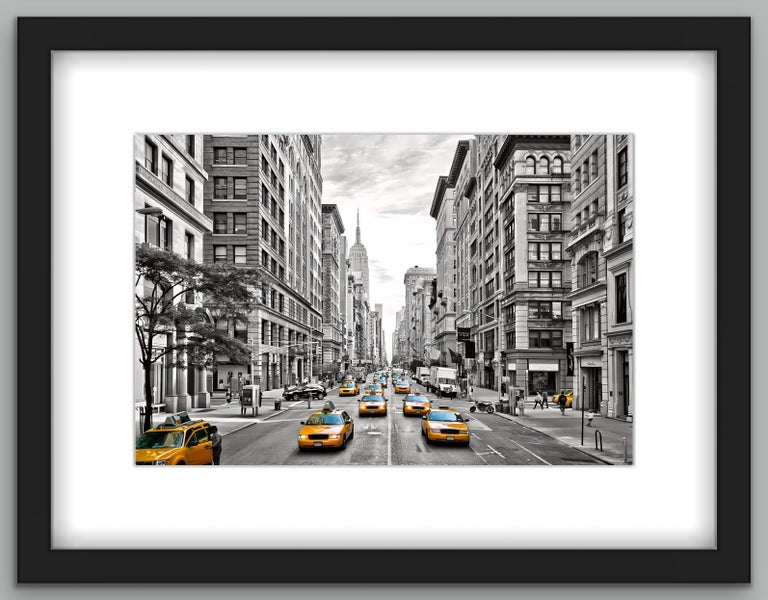 5th Avenue NYC Traffic | B&W Vintage Wall Art | Framed Photo Carousel 2