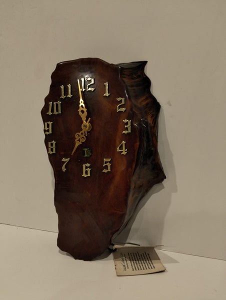 Ancient Swamp Kauri Wall Clock - ***** $1 Reserve ***** Carousel 1