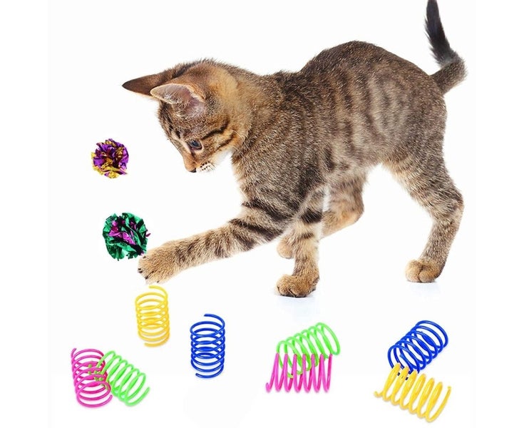 14 Pcs Crackle Lightweight Safe Interactive Fun for Play Toys and for Cat S Carousel 2