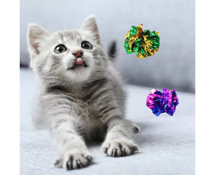 14 Pcs Crackle Lightweight Safe Interactive Fun for Play Toys and for Cat S Carousel 8