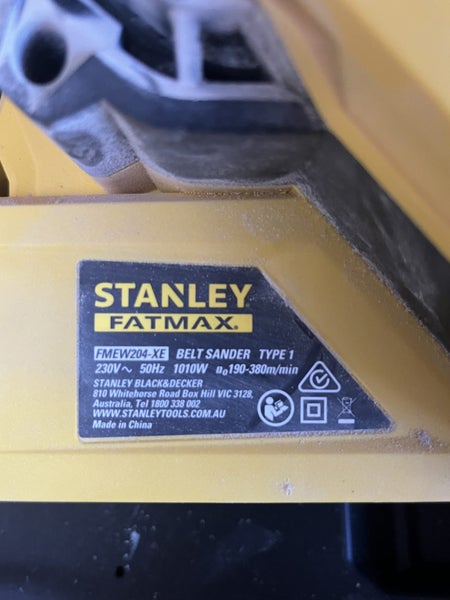 Stanley Fatmax FMEW204-XE corded Belt Sander Carousel 1
