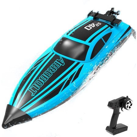 Brushless RC Boats for Men Women 30+MPH Fast Remote Control Boat Blue Carousel 8