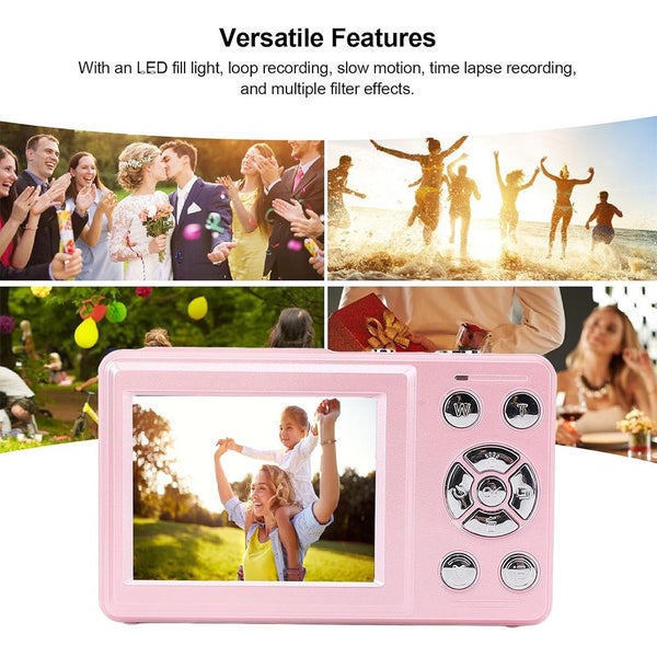 Digital Camera 4K 64MP Pink Carousel 2