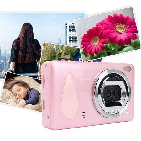 Digital Camera 4K 64MP Pink Carousel 1