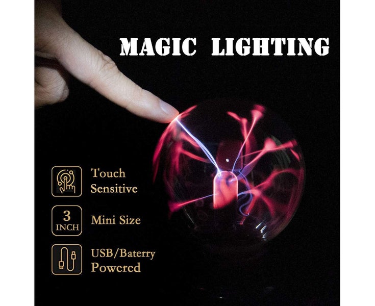 Plasma Ball Light, Thunder Lightning Touch Sensitive - USB or Battery Carousel 2