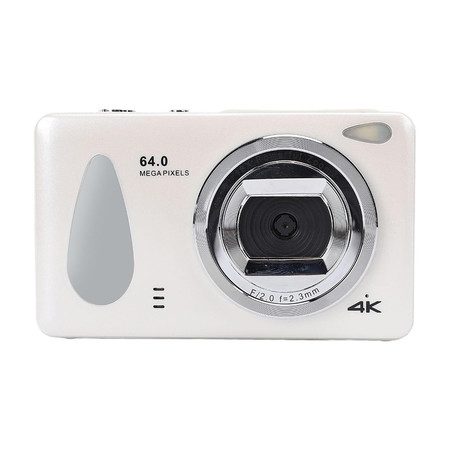 Digital Camera 4K 64MP Digital Point and Shoot Camera White Carousel 6