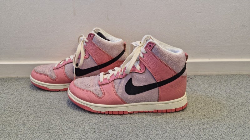 Pink Nike Dunks 'High Hoops' - Women's 8 Carousel 1