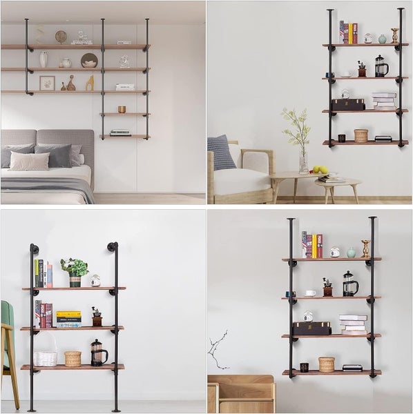 Industrial Iron Pipe DIY Shelf - 4 Tier New Carousel 10