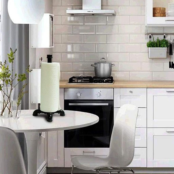 Industrial Pipe Free Stand Kitchen/Toilet Paper Holder Carousel 1