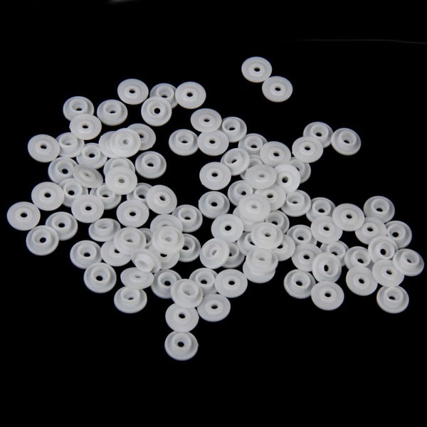 100 Set Size 20 T5 White Plastic Resin Press Studs Snap Fasteners Poppers Carousel 2