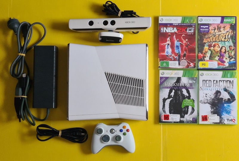 Xbox 360s White + Kinect + Games Carousel 1
