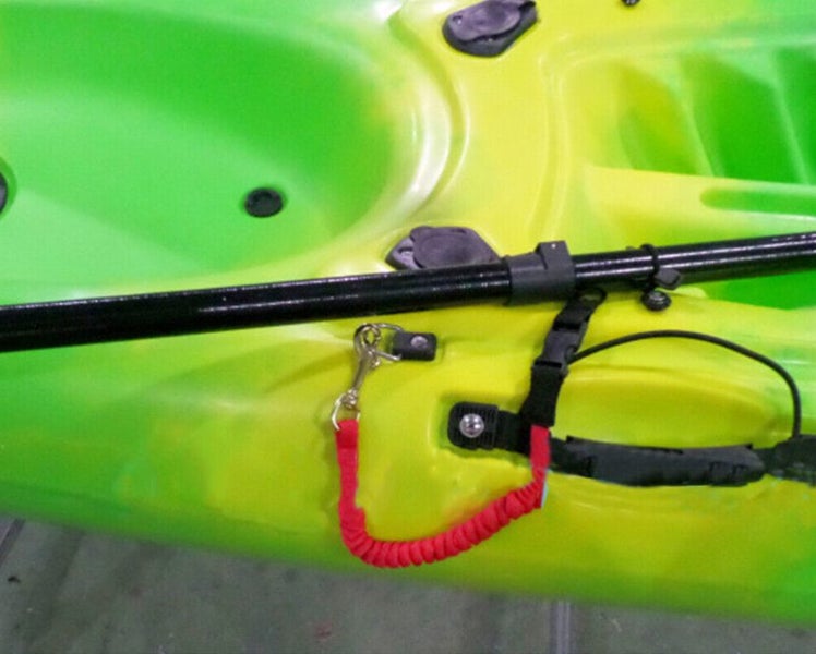 Paddle Leash Fishing Rod Safety Cord Tether Hook for Kayak Canoe Boat Carousel 2