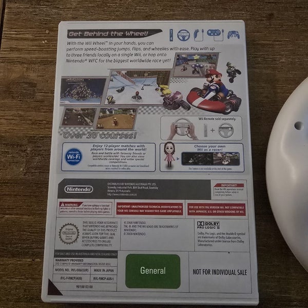 Nintendo Wii MarioKart + Wheel Combo Carousel 2