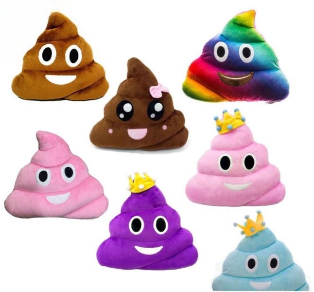 4x Kid Poo Family Emojis Emoticon Pillow Stuffed Plush Toy Cushion Doll Soft ... Carousel 1