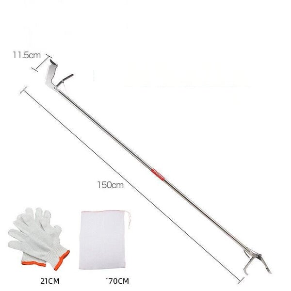 52" Snake Tongs /39" Hook /Snake Bag Reptile Grabber Catcher Stick Handling Tool Carousel 12