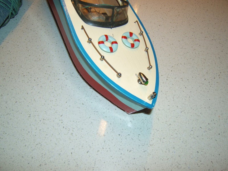 Old motor speedboat... possibly Japan made Carousel 1