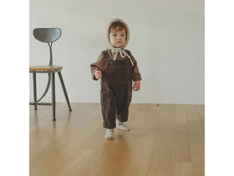 MILANCEL Baby Boys Clothes Corduroy Baby Overalls Front Pocket Baby Pants Carousel 2