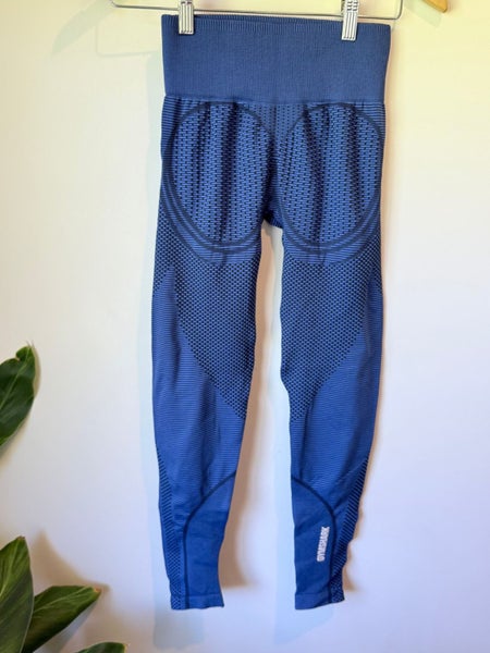 GYMSHARK Size S Pastel Blue Sport Seamless Leggings Carousel 2
