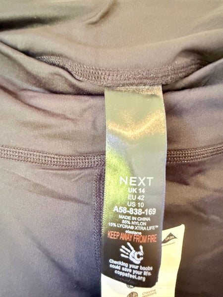 NEXT Swim Size 14 Black Swim Leggings Carousel 4
